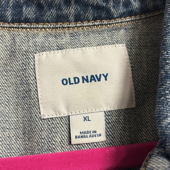 Old Navy Graffiti Jean Jacket - Picture 2 of 3